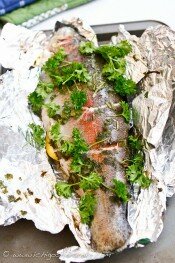 Trout fishing & 2 trout recipes (lemon & herbs, Chinese with ginger & soy based sauce)