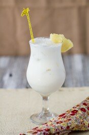 Pina colada cocktails with a twist