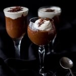 Frangelico & chocolate mousse with Baileys cream