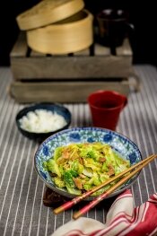 Easy stirfry cabbage with dried shrimp skin