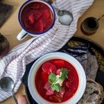 Vegetarian borscht with a Chinese twist